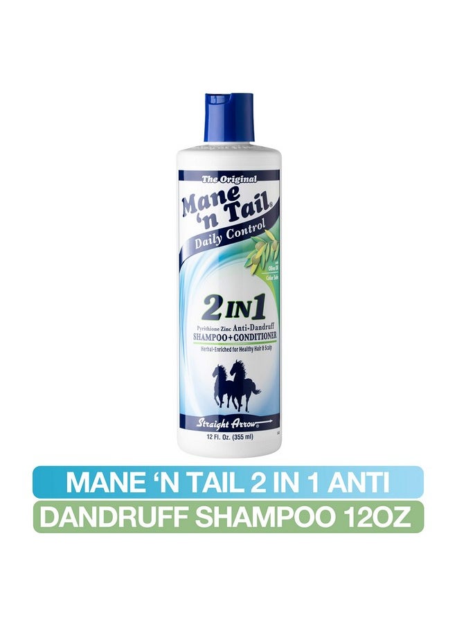 Mane 'n Tail Mane N Tail Daily Control 2 in 1 Anti-Dandruff Shampoo and Conditioner, 12 Ounce  - Image 3