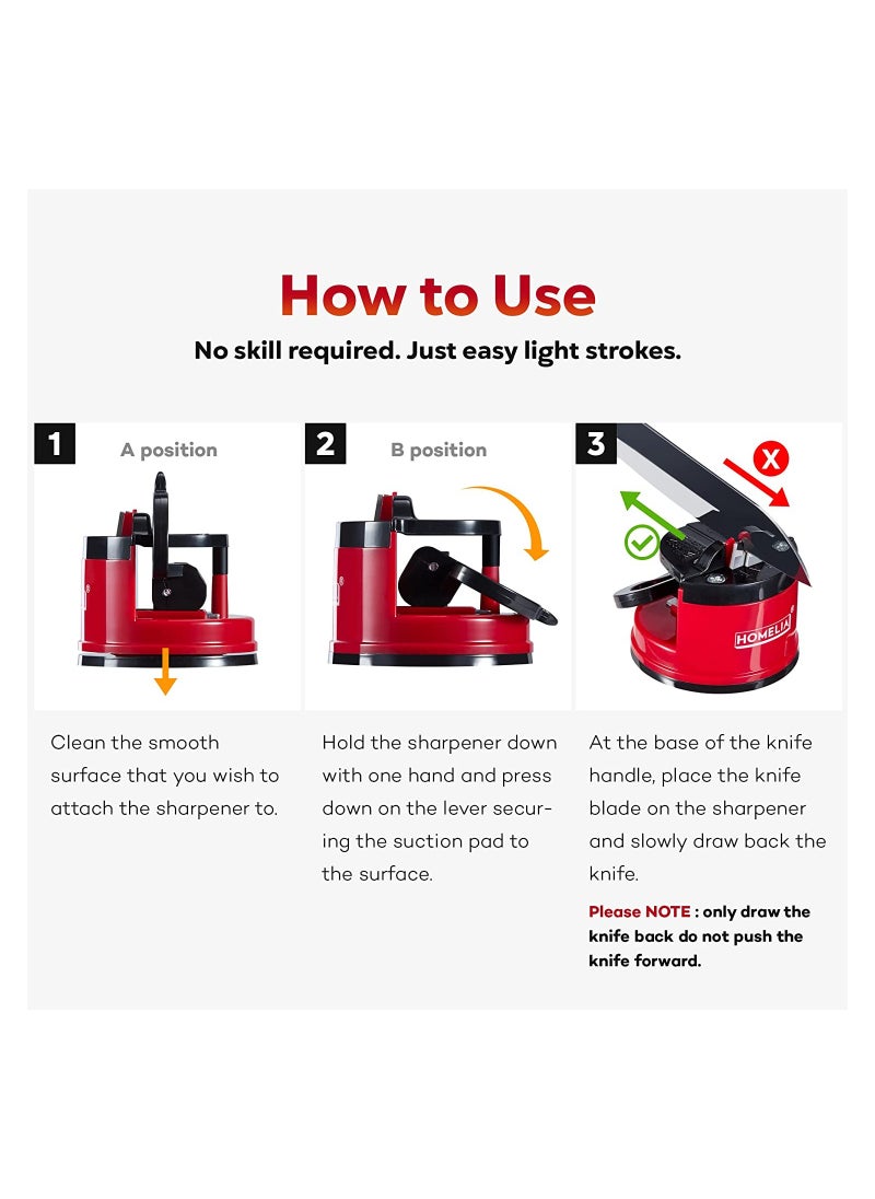 Generic Knife Sharpener - Kitchen Knife Sharpeners - Pocket Knife Sharpener - Manual Blade Sharpener - Worksharp Sharpeners - 2PCS  - Image 4