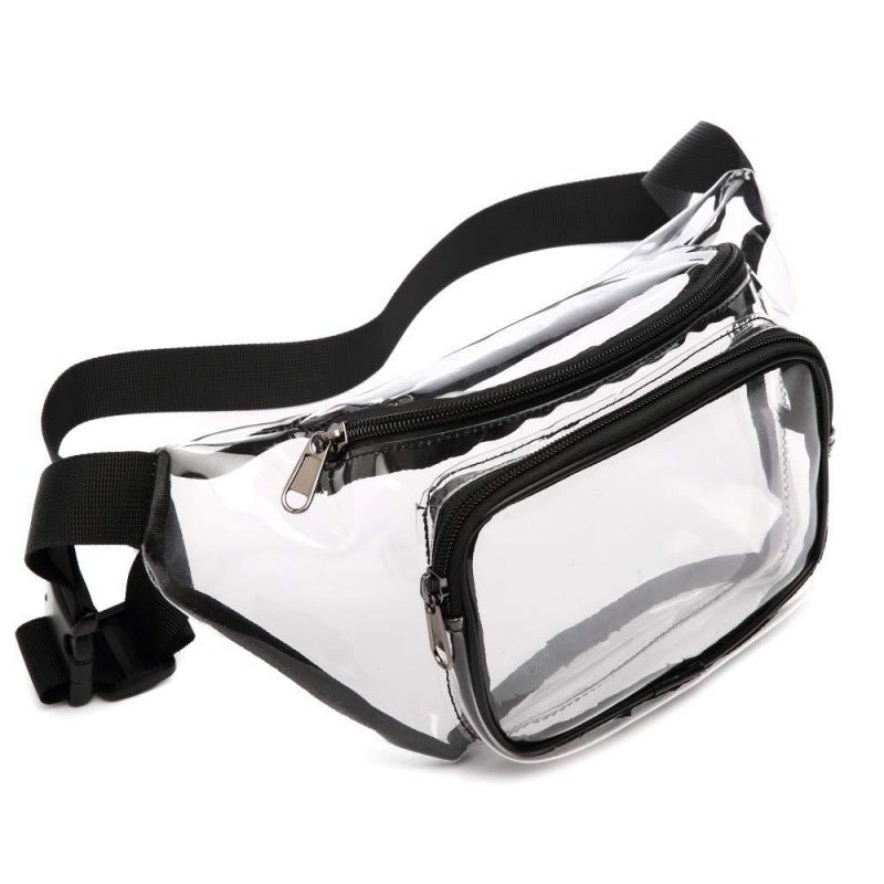 Factory in stock PVC Transparent Waist Bag Outdoor Sports Drifting Fitness Storage Travel Bag Logo - Image 2