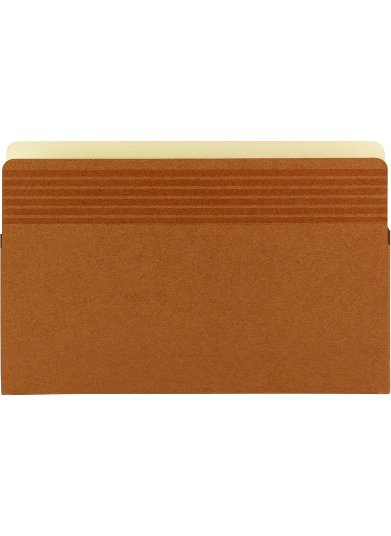 Smead Smead Easy Grip File Pocket StraightCut Tab 514 Expansion Legal Size Redrope 10 per Box 73211  - Image 2