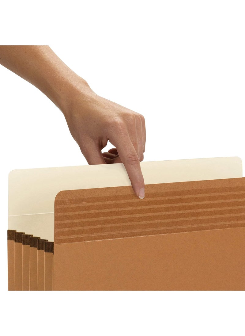 Smead Smead Easy Grip File Pocket StraightCut Tab 514 Expansion Legal Size Redrope 10 per Box 73211  - Image 3