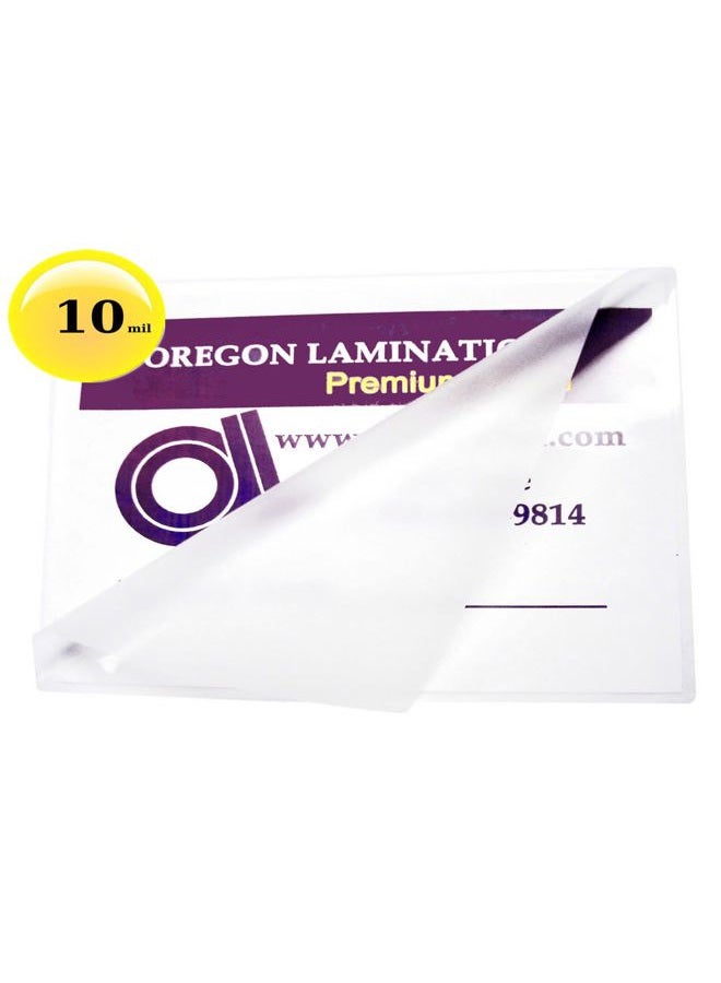 Oregon Lamination Qty 500 10 Mil Military Card Pouches 2-5/8 x 3-7/8 Laminator Sleeves - Image 2