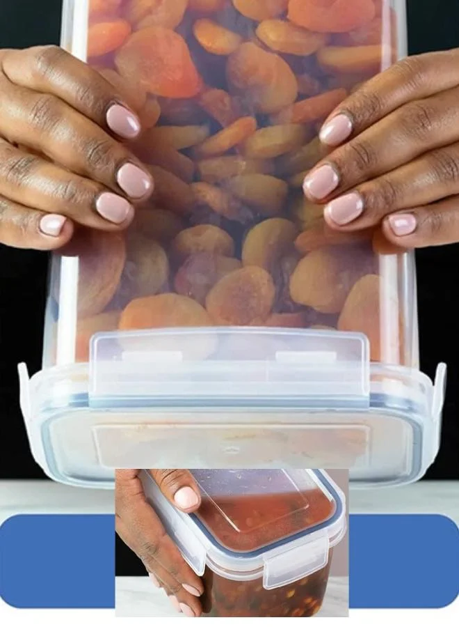 QUESERA Airtight Food Storage Container Set - 24 Piece, Kitchen & Pantry Organization, BPA-Free, Plastic Canisters with Durable Lids Ideal for Cereal, Flour & Sugar - Labels, Marker & Spoon Set