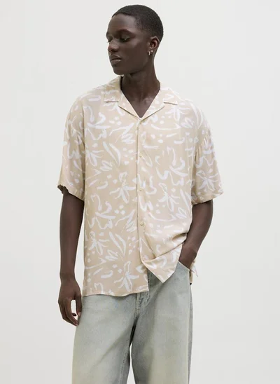 JACK & JONES Aop Back Print Regular Fit Shirt