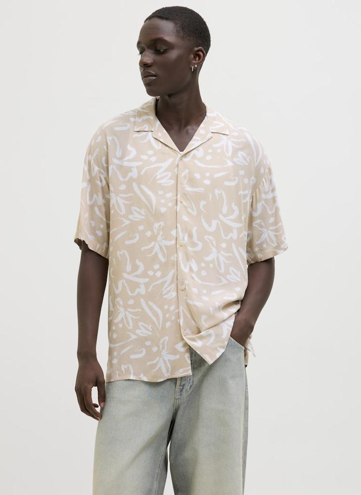 JACK & JONES Jjjeff Printed Regular Fit Button Down Shirt  - Image 1