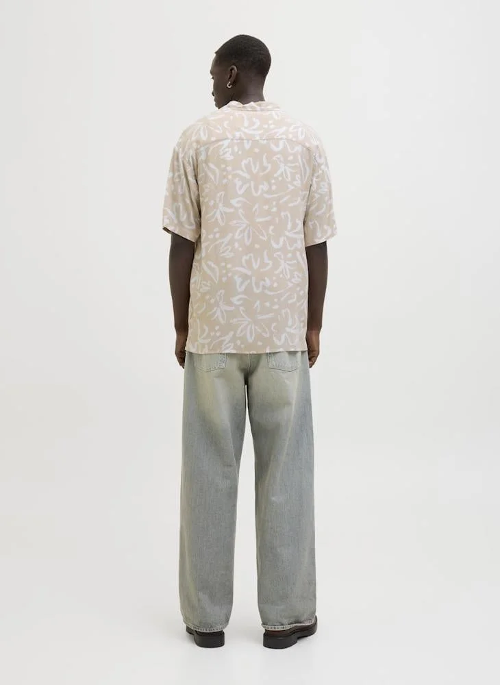 JACK & JONES Aop Back Print Regular Fit Shirt