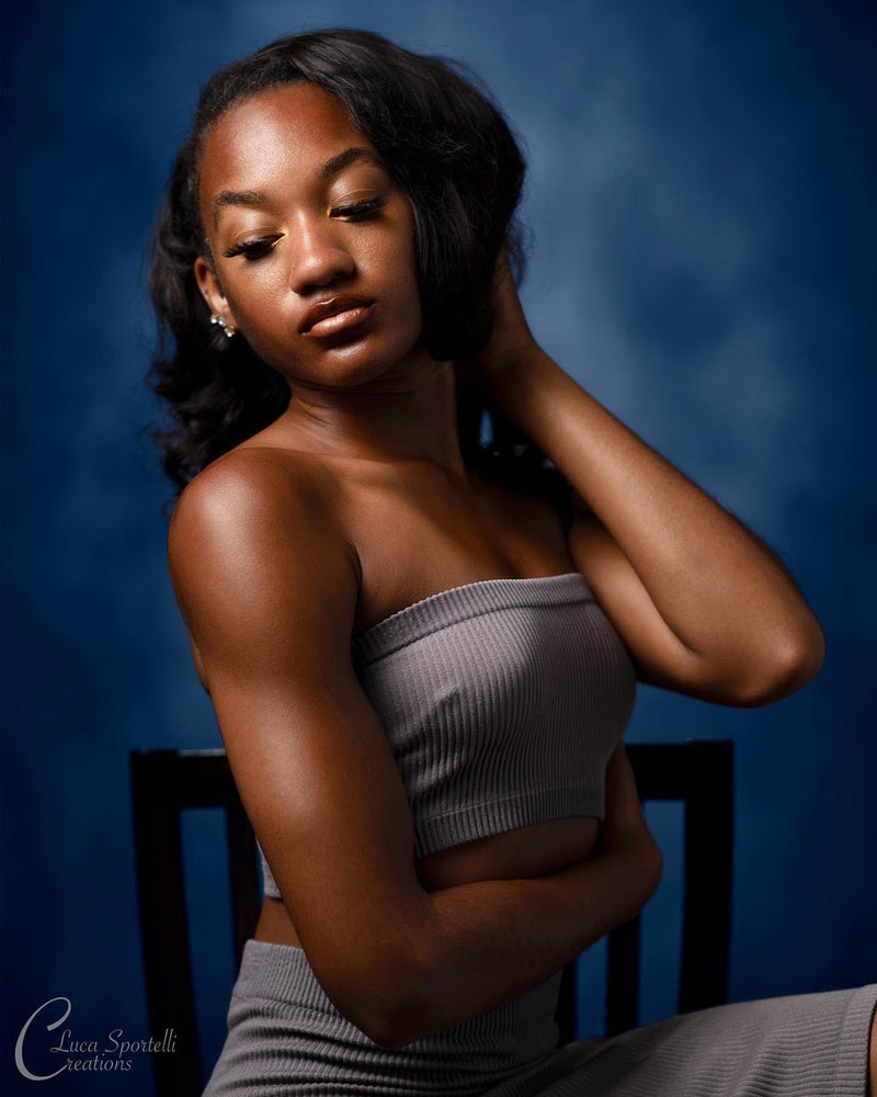 Kate كات 5x7 قدم خلفيات زرقاء داكنة تجريدية ميكروفايبر خلفية زرقاء داكنة لجلسات التصوير الفوتوغرافي - Image 3