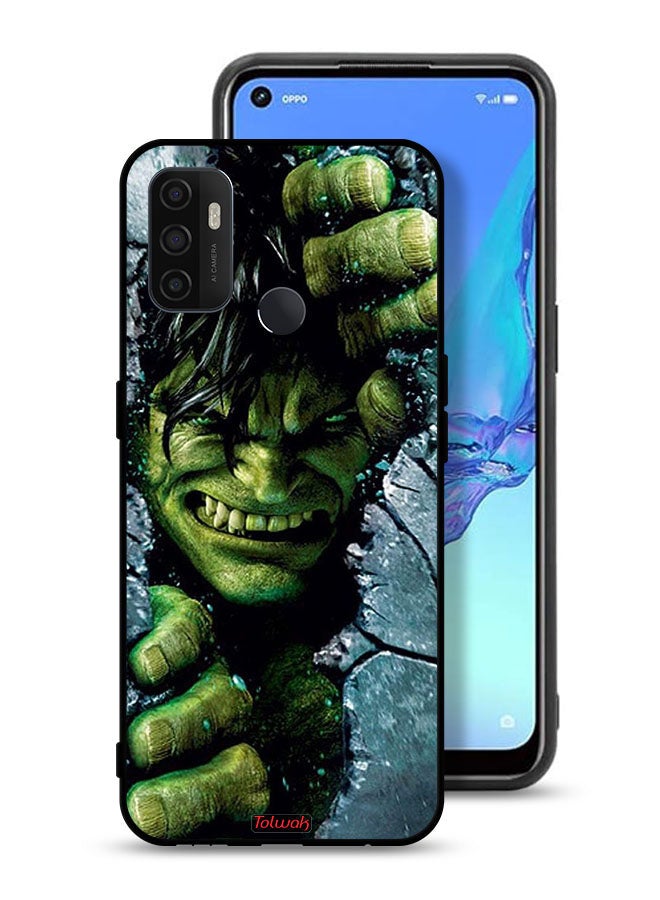 Tolwak Oppo A32 Protective Case Cover Incredible Hulk - Image 1