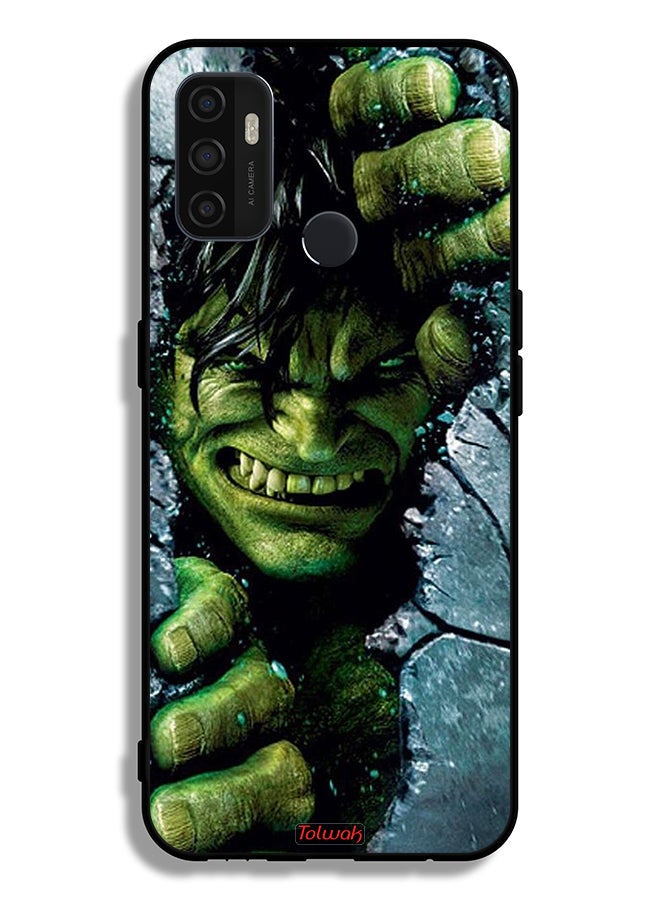 Tolwak Oppo A32 Protective Case Cover Incredible Hulk - Image 2