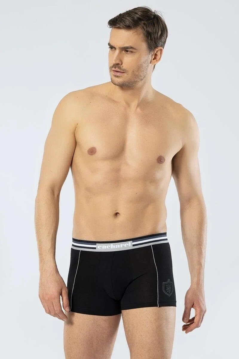 كاشاريل Men's 2-Pack Printed Boxer White/Black