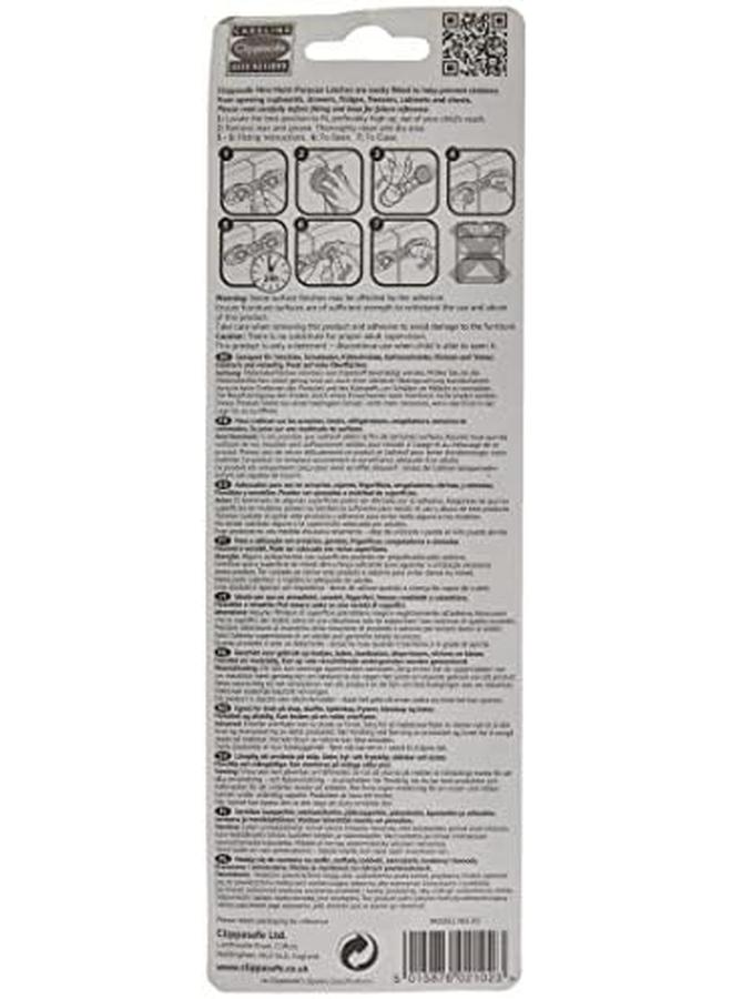 كليبا سيف مجموعة مزلاج صغيرة متعددة الأغراض لسلامة الأطفال الرضع مكونة من قطعتين - Image 2