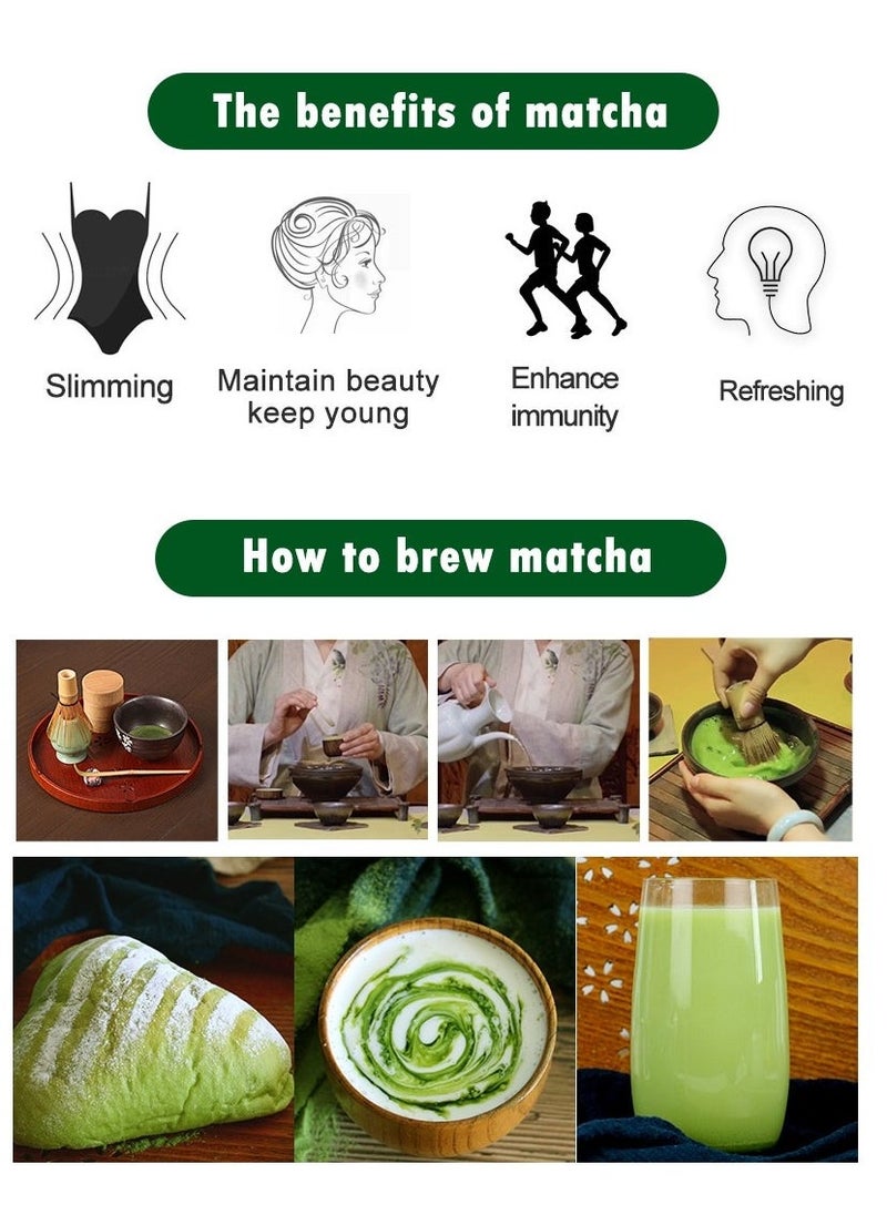 Wins Town Organic Matcha Green Cha Tea Powder, Support healthy and active lifestyle 100g  - Image 2