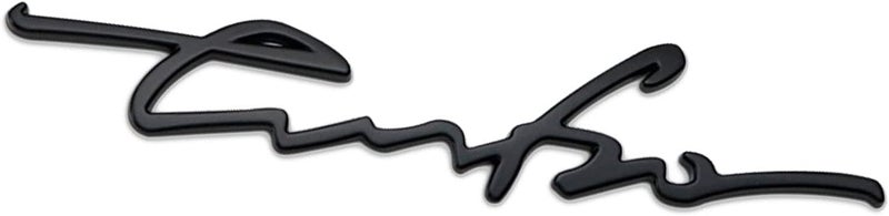 Middrivr Metal Car 3D Metal Turbo Sticker for Car Sticker, 3D Metal Turbo Sticker for Car, Car Turbo Emblems, 3D Premium Car Side Fender Rear Trunk Emblem Logo Badge Decals for All Cars (Black) - Image 1