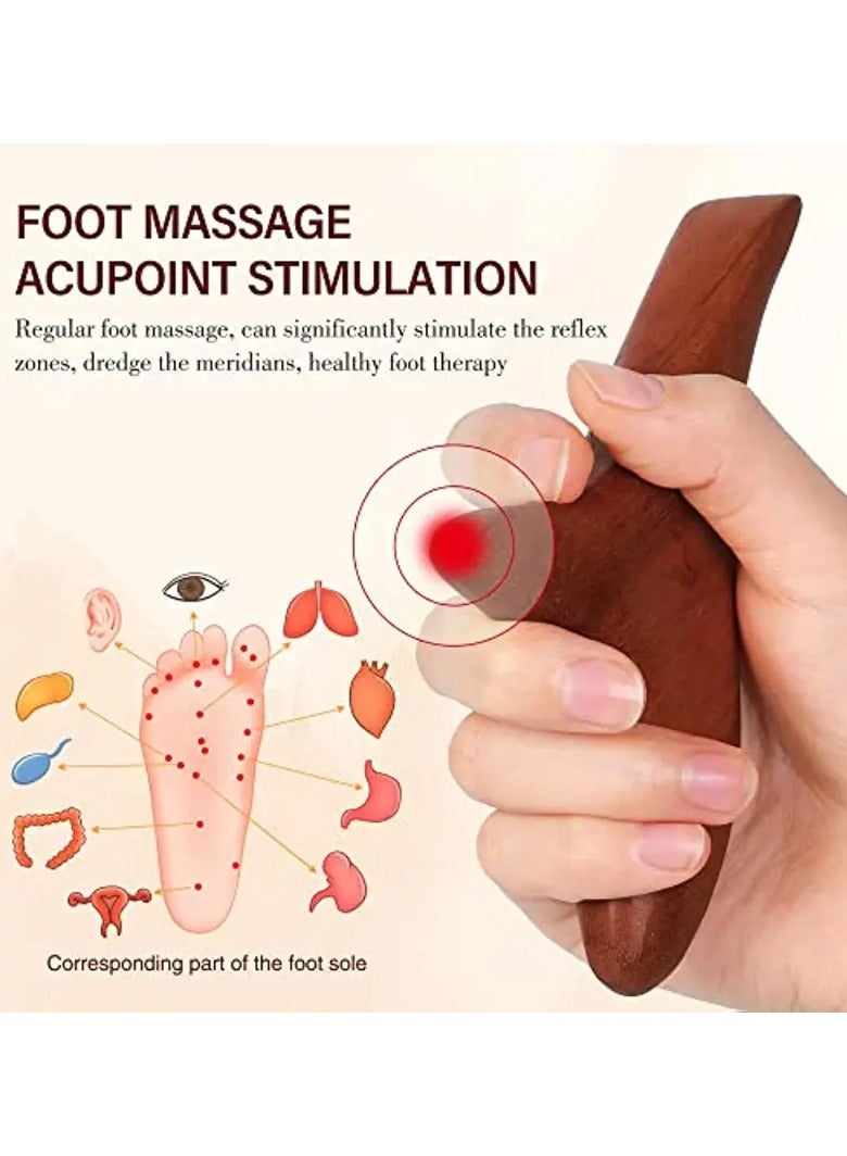 Rozino 1pc Wooden Triangle Massager Tool for Full Body Relaxation - Image 5