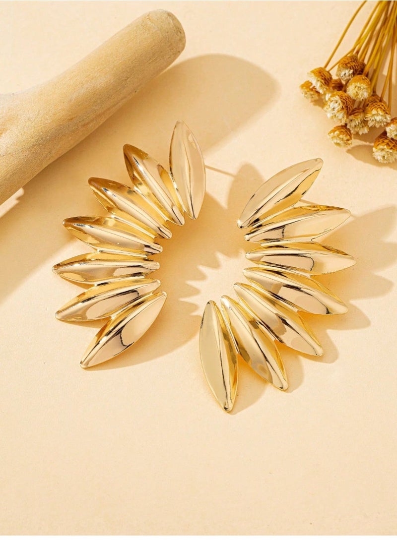 Shein 1 Pair Women's Fashionable Exaggerated Personalized Earrings, Jewelry Gift - Image 4