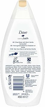 Dove 3 Pack Dove Caring Bath Soak Shea Butter with Warm Vanilla Cream 450ml - Image 3