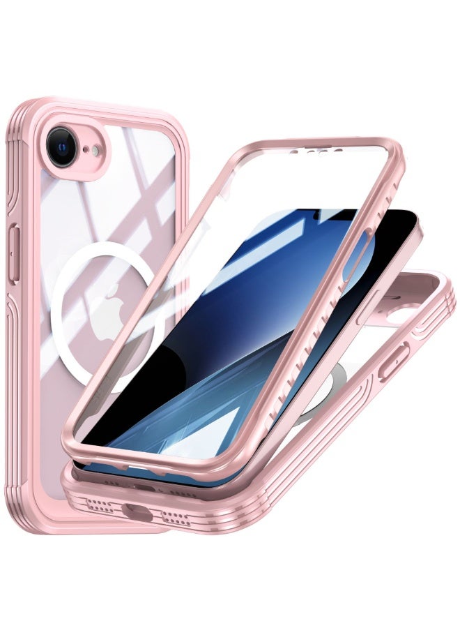 NIBEMINENT Miracase Magnetic for iPhone 16e Case Full-Body Phone with Built-in Glass Screen Protector, [Compatible with MagSafe] Military Drop Proof 16E Cover Bumper 6.1 inch  - Image 1
