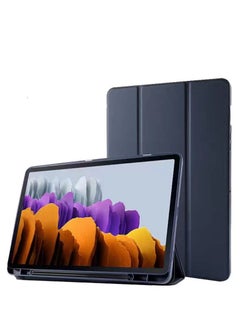 Case For Samsung Galaxy Tab S8  Plus 2022 12.4 Inch Slim Smart Cover With Pencil Holder Blue