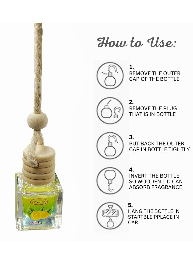 فريش معطر هواء للسيارة معطر هواء معلق بالليمون المنعش - Image 2