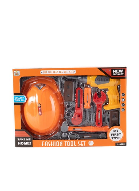 Engineer Kit and Building Kit Fantasy Game Engineer with Construction Equipment