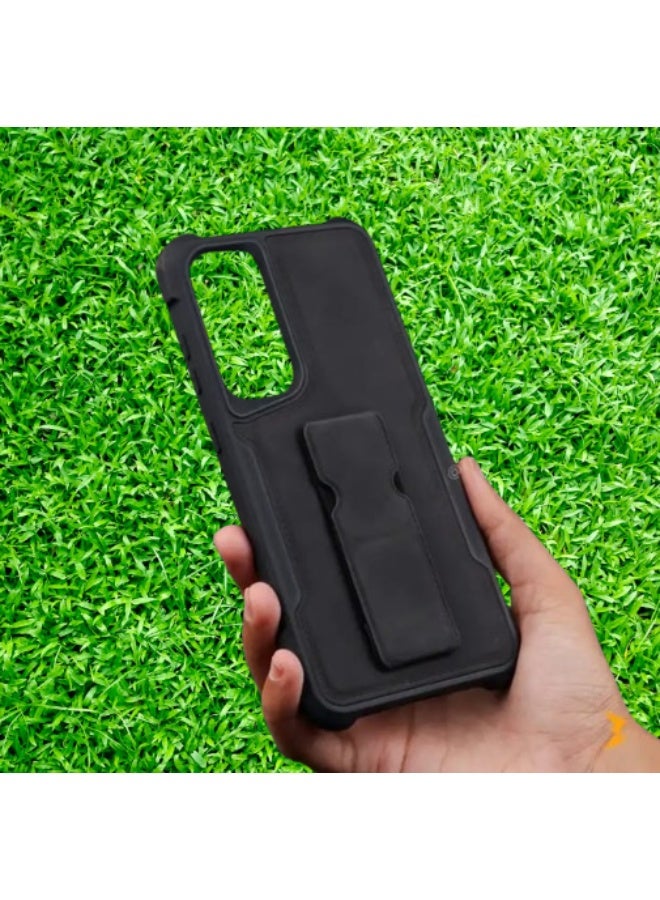 كريتيف جراب لهاتف سامسونج FE 24   بحامل رفيع ومتين لون اسود - Image 1