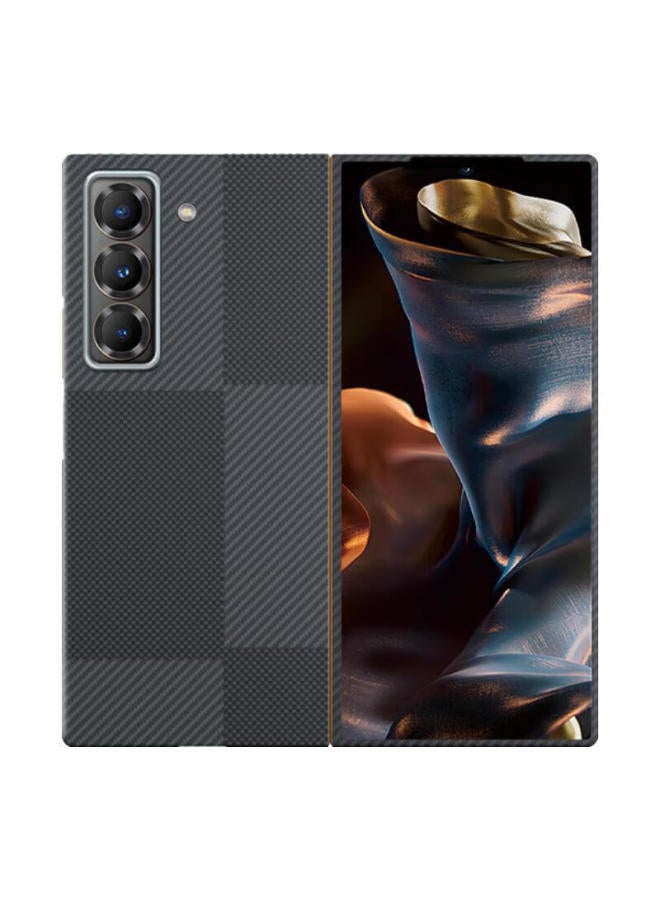 Conga Samsung W25 Phone Case Kevlar Aramid Fiber Protective Cover Full Wrap Ultra-thin Hard Shell Shockproof Heat Dissipation Mondrian Magnetic Fine Metal Ring Fire Complete Set - Image 2
