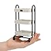 Cutemini Dollhouse Miniature Handcart Rolling Cart 3 Layers Storage with Wheels for Mini House Kitchen Furniture Restaurant Trolley Dining Cart Shelf Accessories Garden Decoration Beige - Image 2