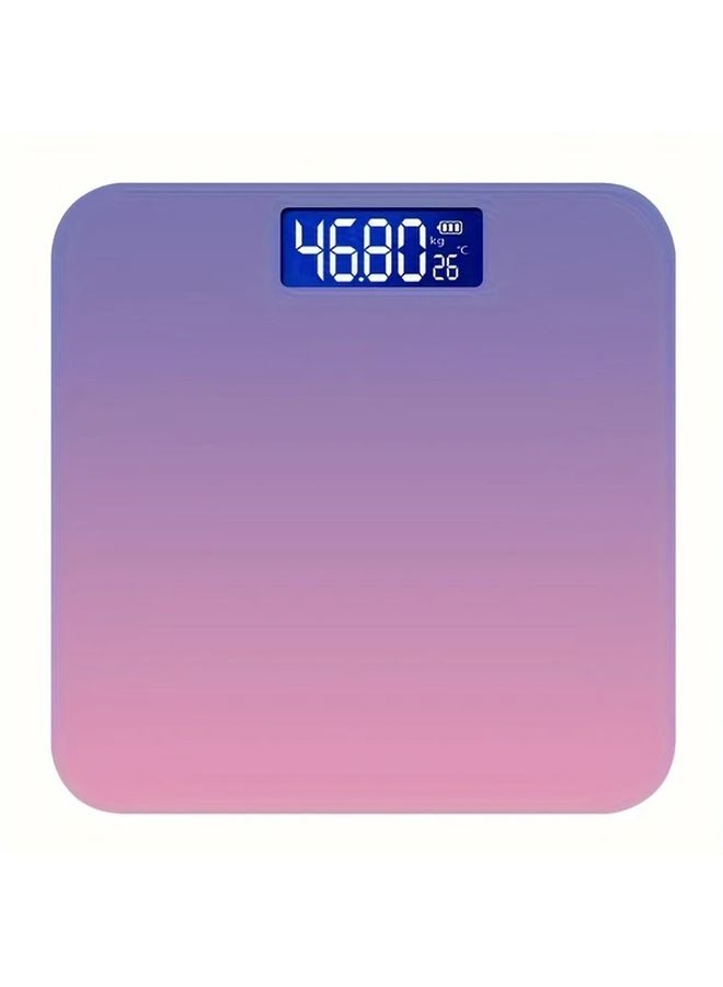 ميزان حمام رقمي أورورا وردي بشاشة عرض درجة الحرارة عالي الدقة بسعة 400 رطل - Image 3