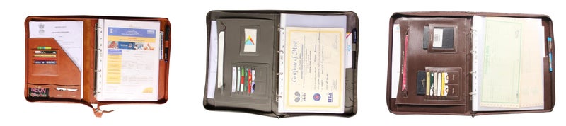 Sukeshcraft Pu Multiuse 30 File Sleeve for Documents, Certificates, Fixed Deposit Receipt, Portfolio Documents Holder (Cypress Baige), 13.5x8.5 Inches - Image 3