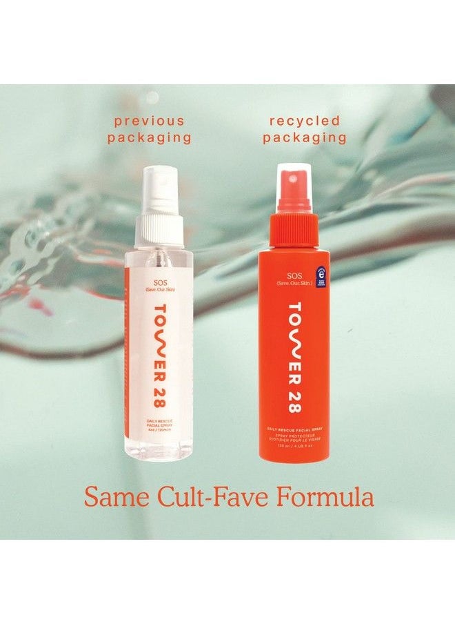 TOWER 28 Sos Daily Rescue Facial Spray Tsaapproved Travelsize ; Soothing And Refreshing Ph Balancing Toner ; Hypochlorous Acid For Sensitive Skin ; 1 Fl Oz  - Image 3