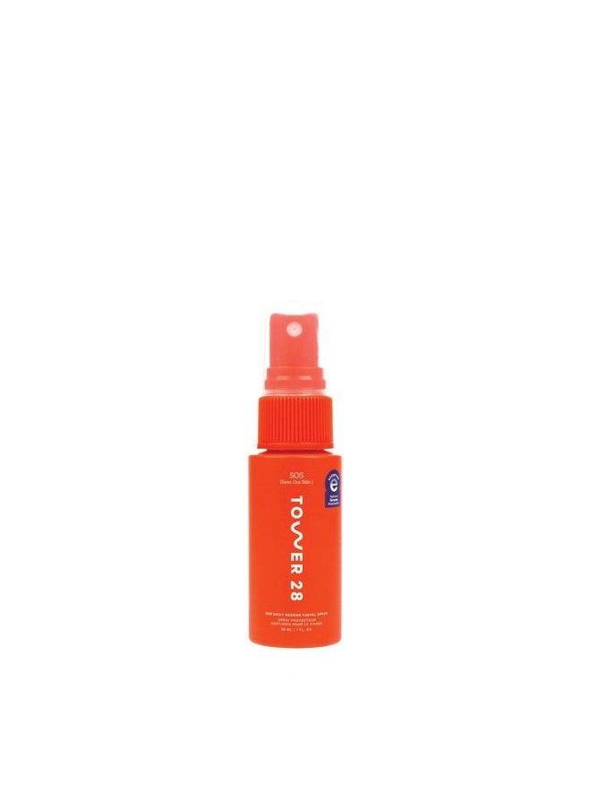 TOWER 28 Sos Daily Rescue Facial Spray Tsaapproved Travelsize ; Soothing And Refreshing Ph Balancing Toner ; Hypochlorous Acid For Sensitive Skin ; 1 Fl Oz  - Image 2