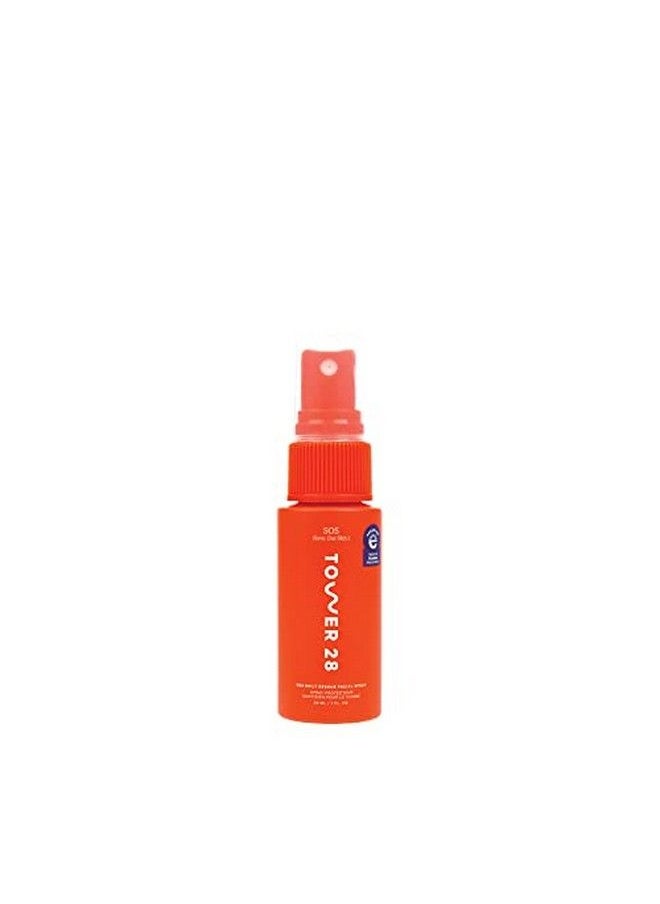 TOWER 28 Sos Daily Rescue Facial Spray Tsaapproved Travelsize ; Soothing And Refreshing Ph Balancing Toner ; Hypochlorous Acid For Sensitive Skin ; 1 Fl Oz  - Image 1