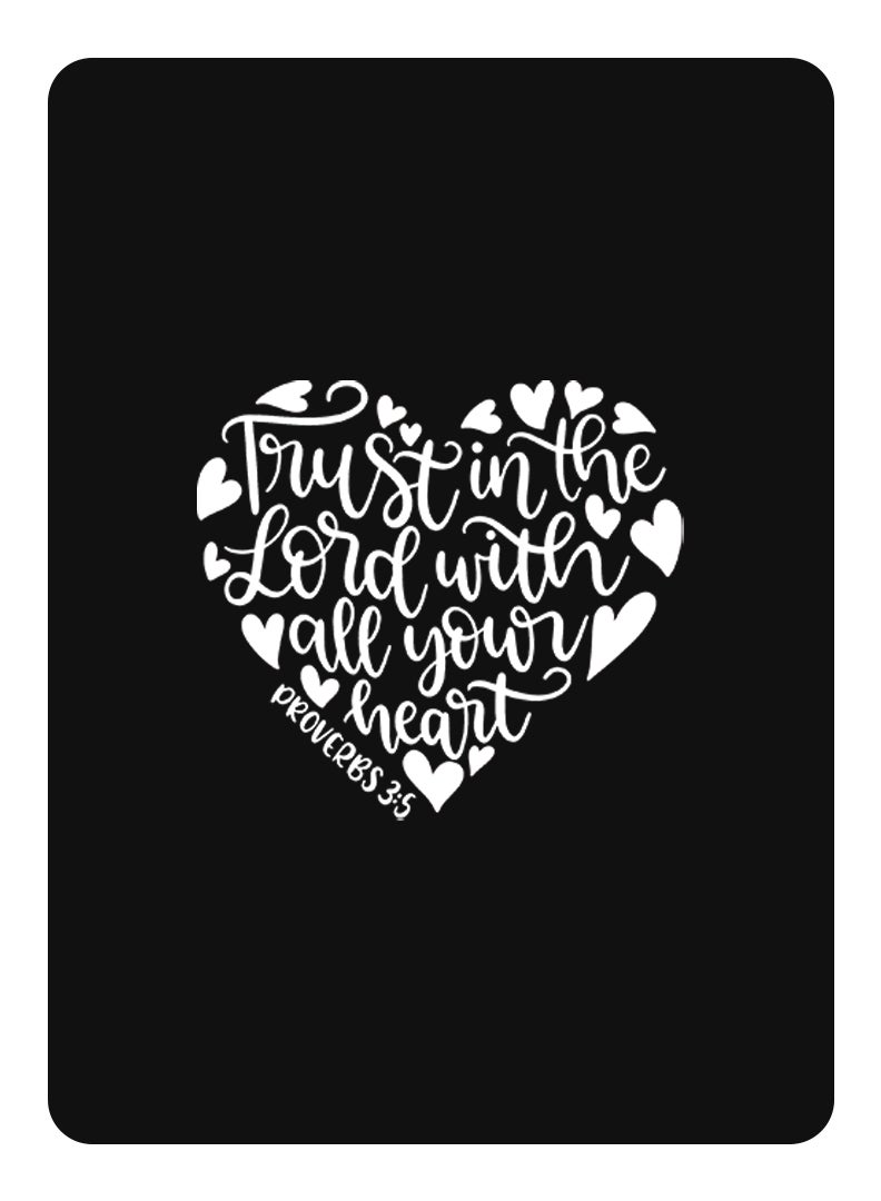 Theodor Protective Flip Case For Samsung Galaxy Tab S6 With Trifold Stand Auto Wake Sleep Shockproof Cover Trust in the lord with all your heart white copy - Image 1