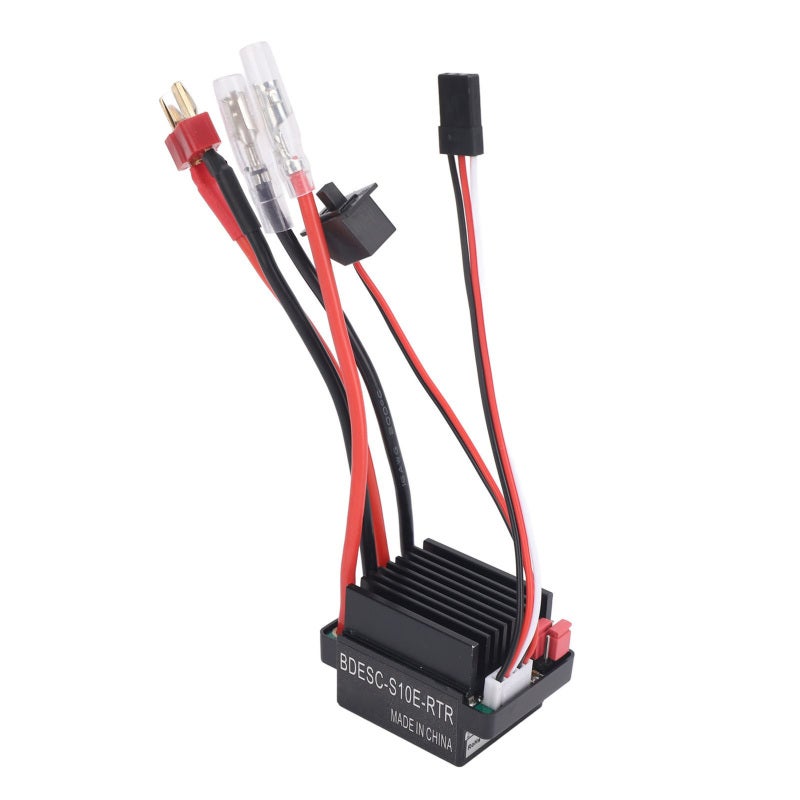 واتربروف 60A ESC مزدوج المسار بمقبس T، متحكم إلكتروني في السرعة، تيار أمامي 320A - تبديد سريع للحرارة، ESC 60A للسيارات والقوارب التي يتم التحكم فيها عن بُعد - Image 1
