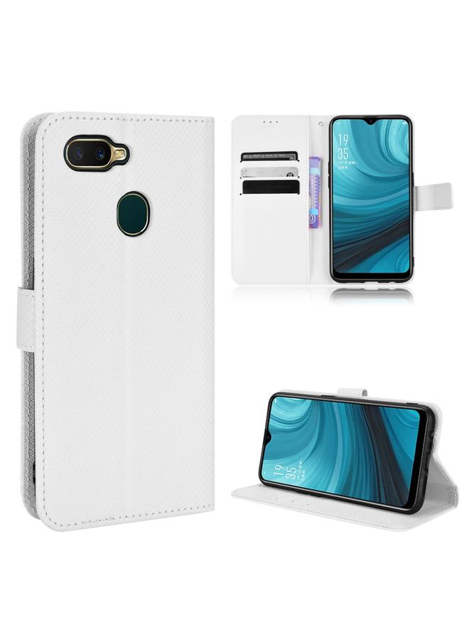 إيروريكس جراب هاتف من الجلد بتصميم ماسي لهاتف OPPO A7 / AX7 / A5s / AX5s / A21 - Image 1