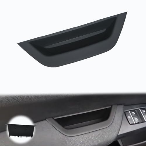 OVANOH Black Driver Side Door Armrest Handle Storage Compartment Compatible for BMW X3 F25 20102016 X4 F26 20142017 Cover Door Container Storage Box Door Armrest Cover - Image 1
