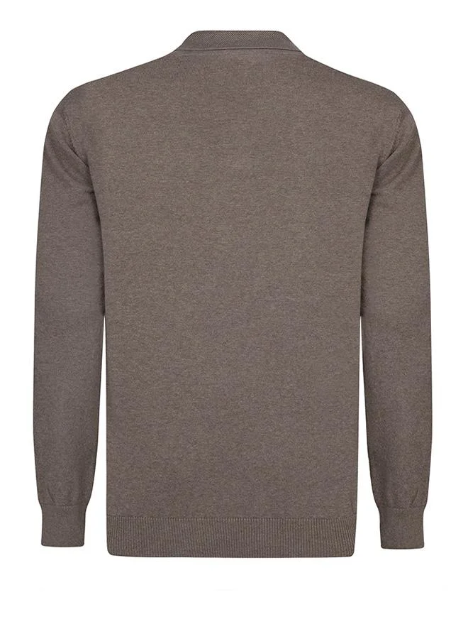 FELIX HARDY Pullover with Polo Collar