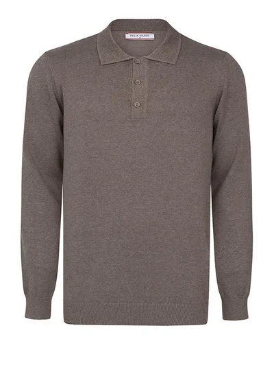 FELIX HARDY Pullover with Polo Collar