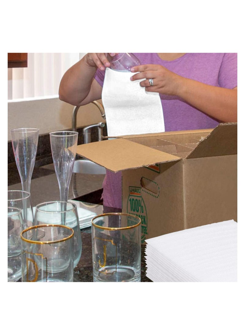Excefore - 100 Pack Foam Wrap Sheets Cushion Foam, Foam Wrap Sheets Cushioning For Moving, Shipping, Packaging, Storage-Safely Cushion Wrap For Dishes, Furniture, Glasses, Plates, Cups (12x 8 Inch) - Image 1