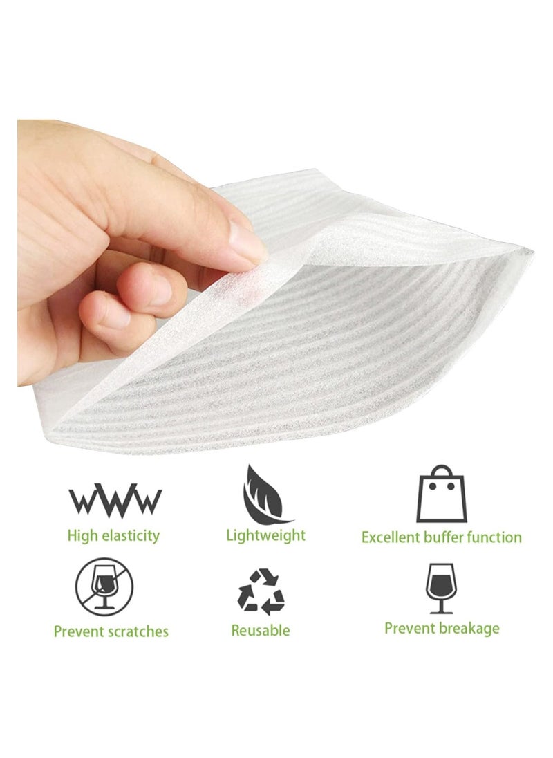 Excefore - 100 Pack Foam Wrap Sheets Cushion Foam, Foam Wrap Sheets Cushioning For Moving, Shipping, Packaging, Storage-Safely Cushion Wrap For Dishes, Furniture, Glasses, Plates, Cups (12x 8 Inch) - Image 1