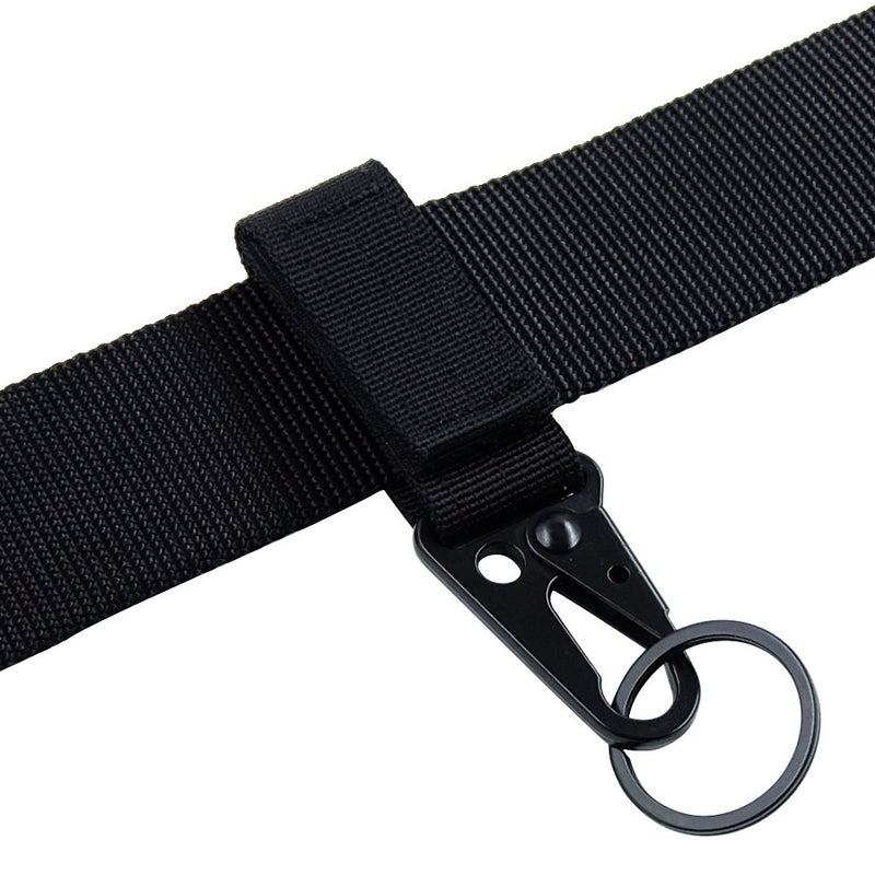FAIRWIN Tactical Gear Clip, Nylon Key Ring Holder or Tactical Belt Keepers Military Utility Hanger Carabiner Tactical Molle Hook, Black, Tan, Green - Image 4