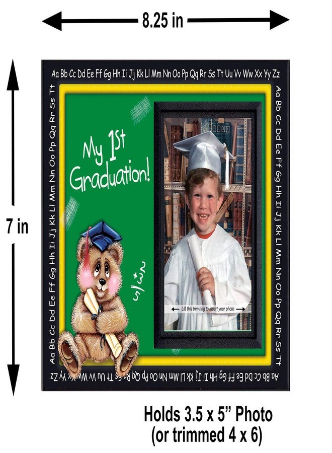 Expressly Yours! Photo Expressions Prek Graduation Kindergarten Preschool Graduation Picture Frame | Colorful and Fun | Holds 3.5 x 5 Photo | First Graduation Keepsake Gift | Innovative Front-Loading Photo | Bear Design - Image 4