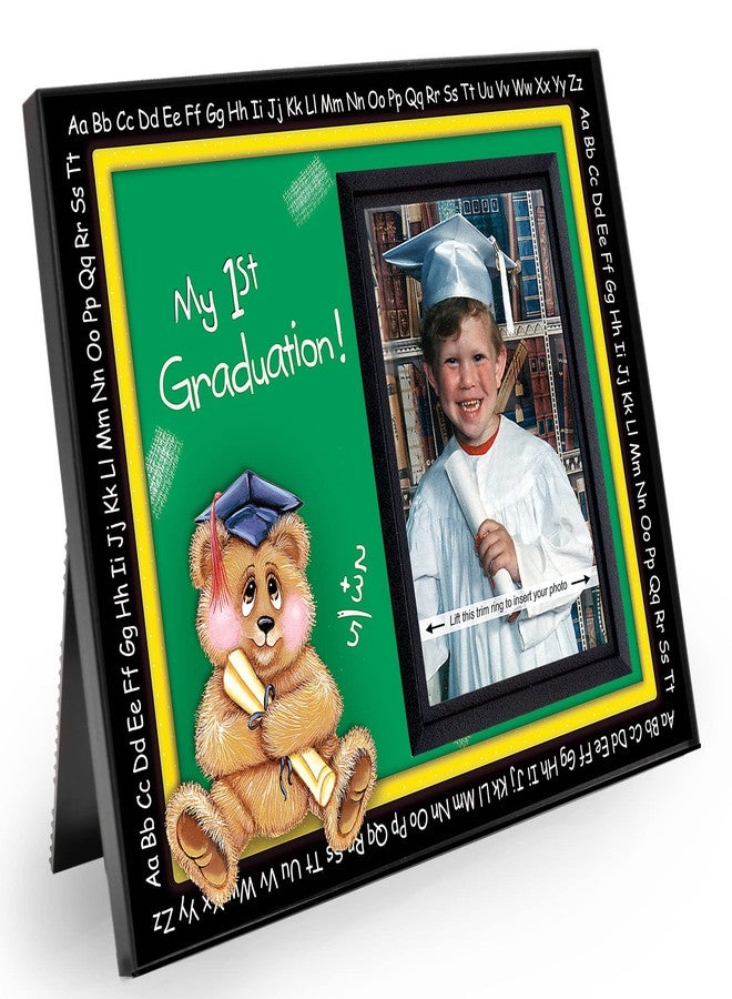 Expressly Yours! Photo Expressions Prek Graduation Kindergarten Preschool Graduation Picture Frame | Colorful and Fun | Holds 3.5 x 5 Photo | First Graduation Keepsake Gift | Innovative Front-Loading Photo | Bear Design - Image 1