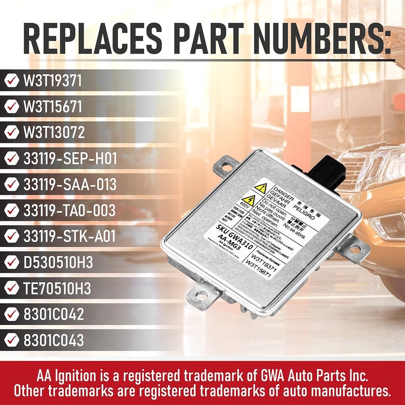AA Ignition HID Xenon Headlight Ballast Control Unit Module - Image 3