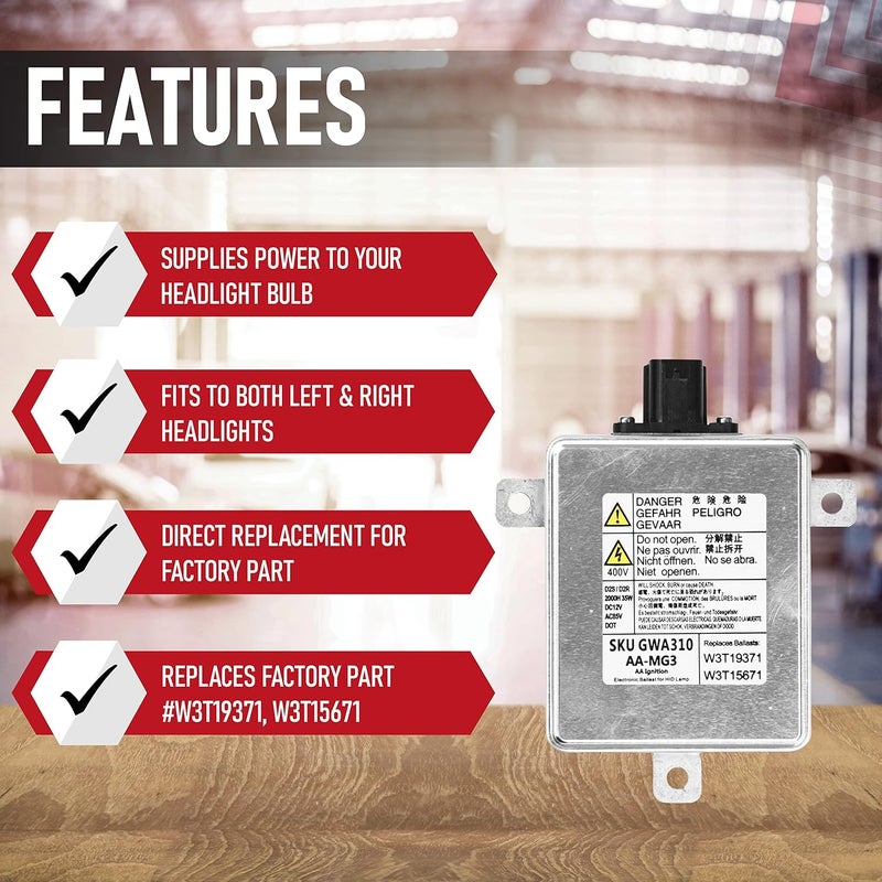 AA Ignition HID Xenon Headlight Ballast Control Unit Module - Image 2