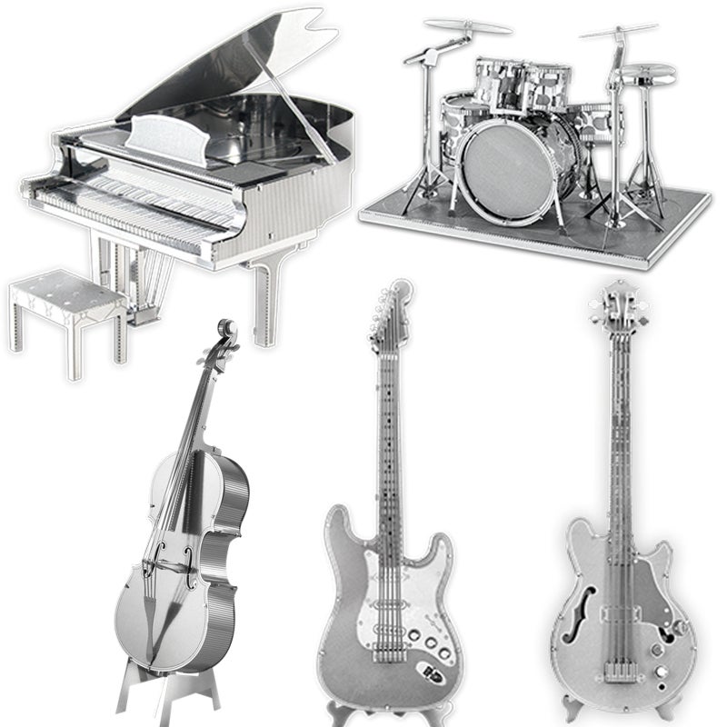 Musical Instruments Diy Handmade 3D Metal Puzzle Adult Stereo Model Assembled Educational Toys High - Image 2