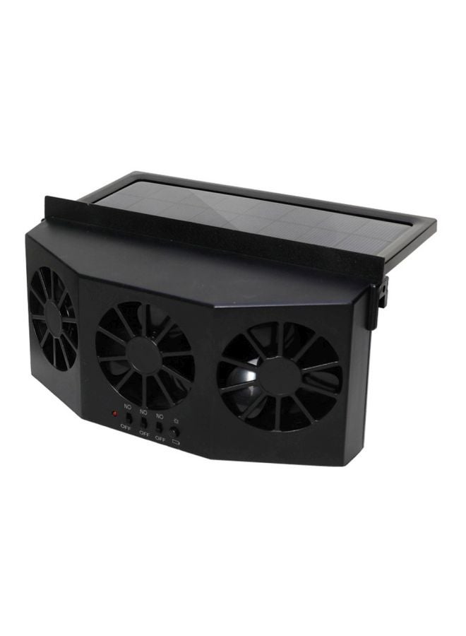 Loquat Solar Car Ventilation Exhaust Radiator Fan - Image 1