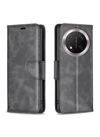 For Honor X9c 5G Global Lambskin Texture Pure Color Flip Leather Phone Case(Black) - pzsku/Z94B0580A1932E8A89F7DZ/45/_/1739619655/2faf7ba6-8766-4d83-9628-b2399db7c121