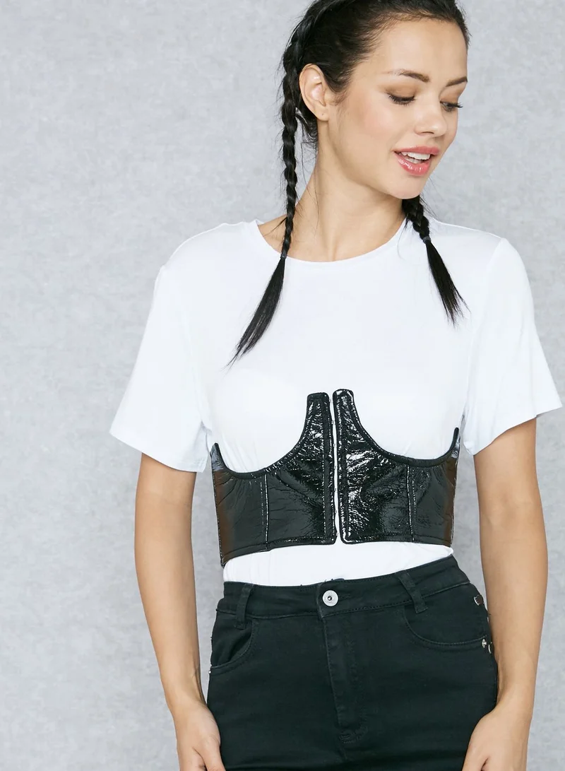 Missguided Corset T-Shirt