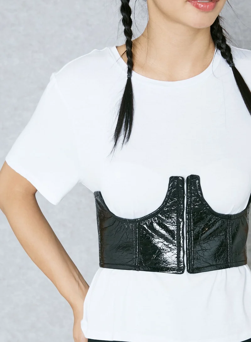 Missguided Corset T-Shirt